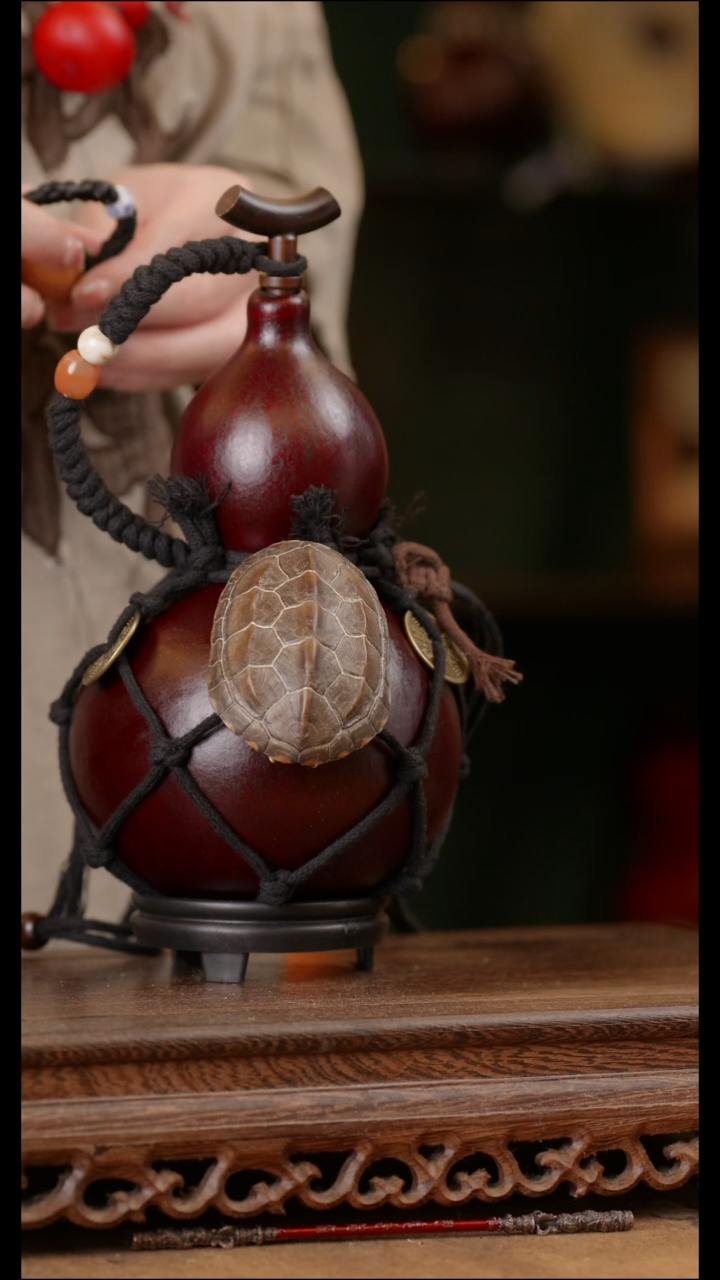 215号精品天然大漆酒葫芦一物一拍~