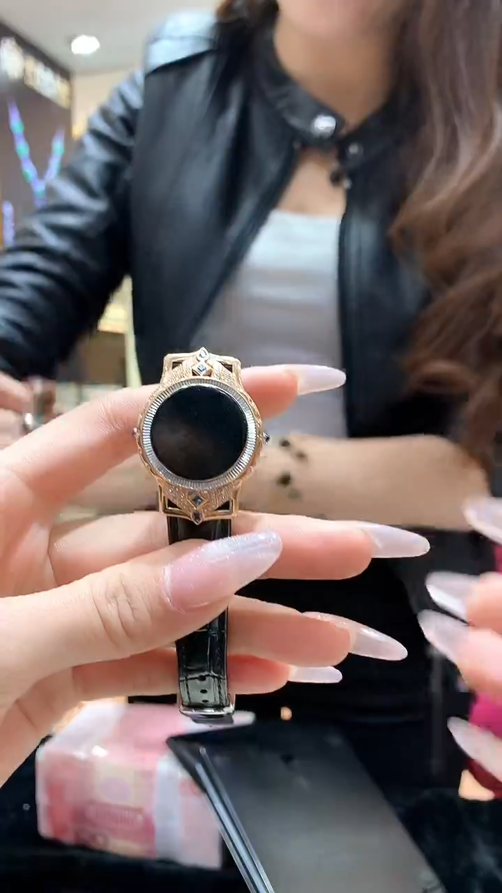 【闪购商品】翡翠手绳18K金镶嵌手表带GJ