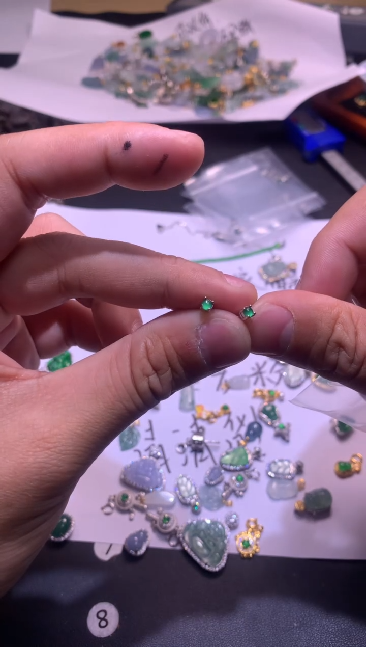 【闪购商品】翡翠吊坠(不含链)银S925镶嵌1