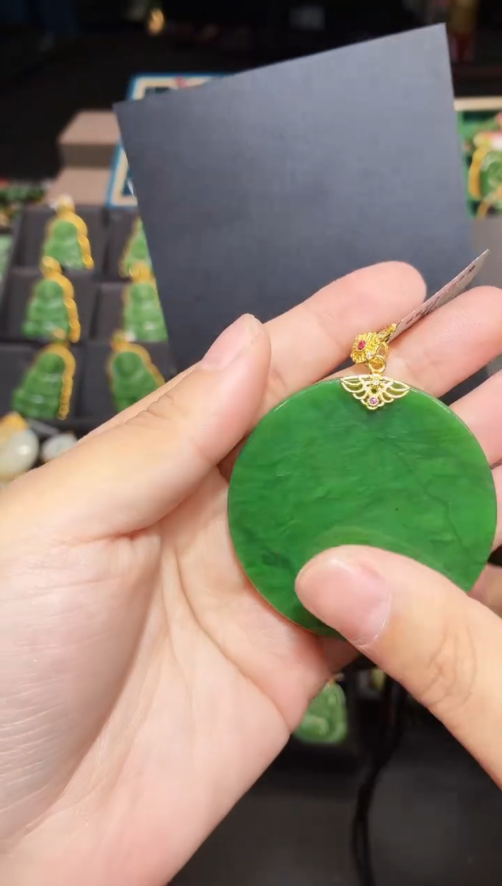 吊坠(赠链)银S925镶嵌和田玉多样性发一