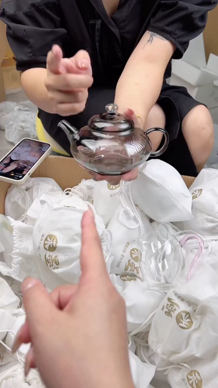 八角泡茶壶星空烟灰色