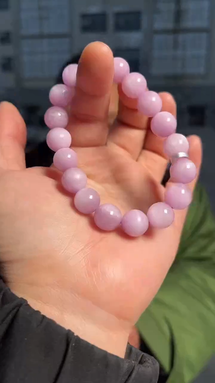 【闪购商品】锂辉石手链未镶嵌天然紫锂辉手串多样性发一11mm