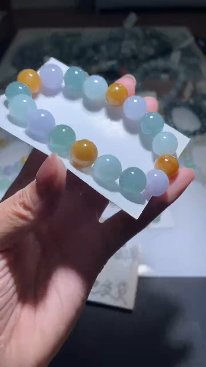 【闪购商品】定制翡翠未镶嵌翡翠手串