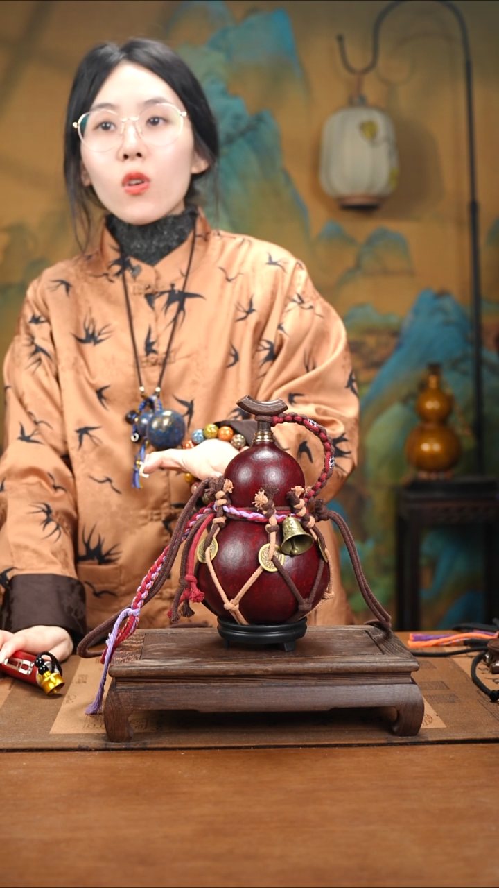 XA032网兜款大漆酒葫芦（现货现发）