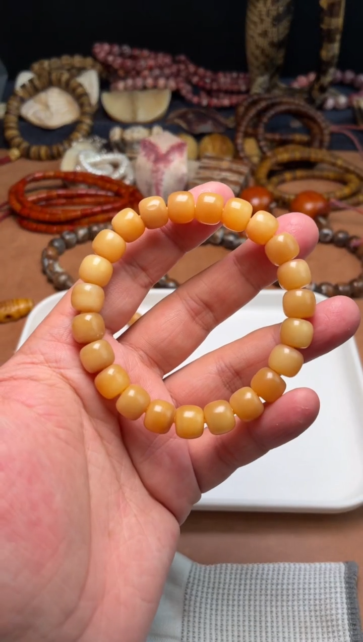 牛骨其他燕*鹰杂件156-马骨老料单圈