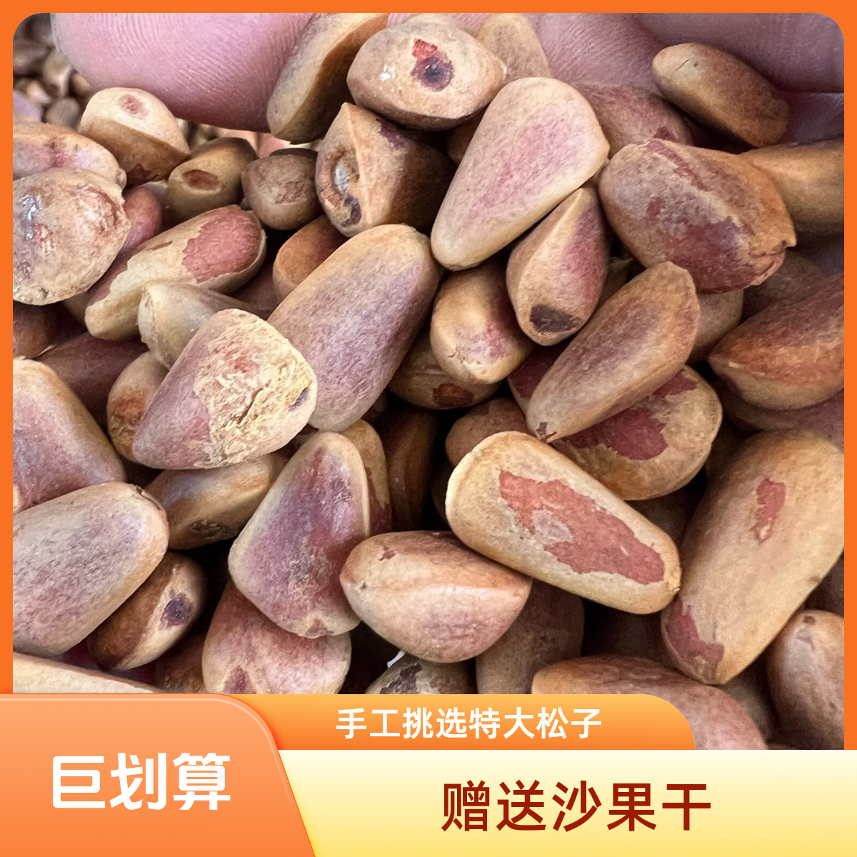 【顺丰包邮】700特大颗粒东北原味【生】松子手工挑选原滋原味坚果