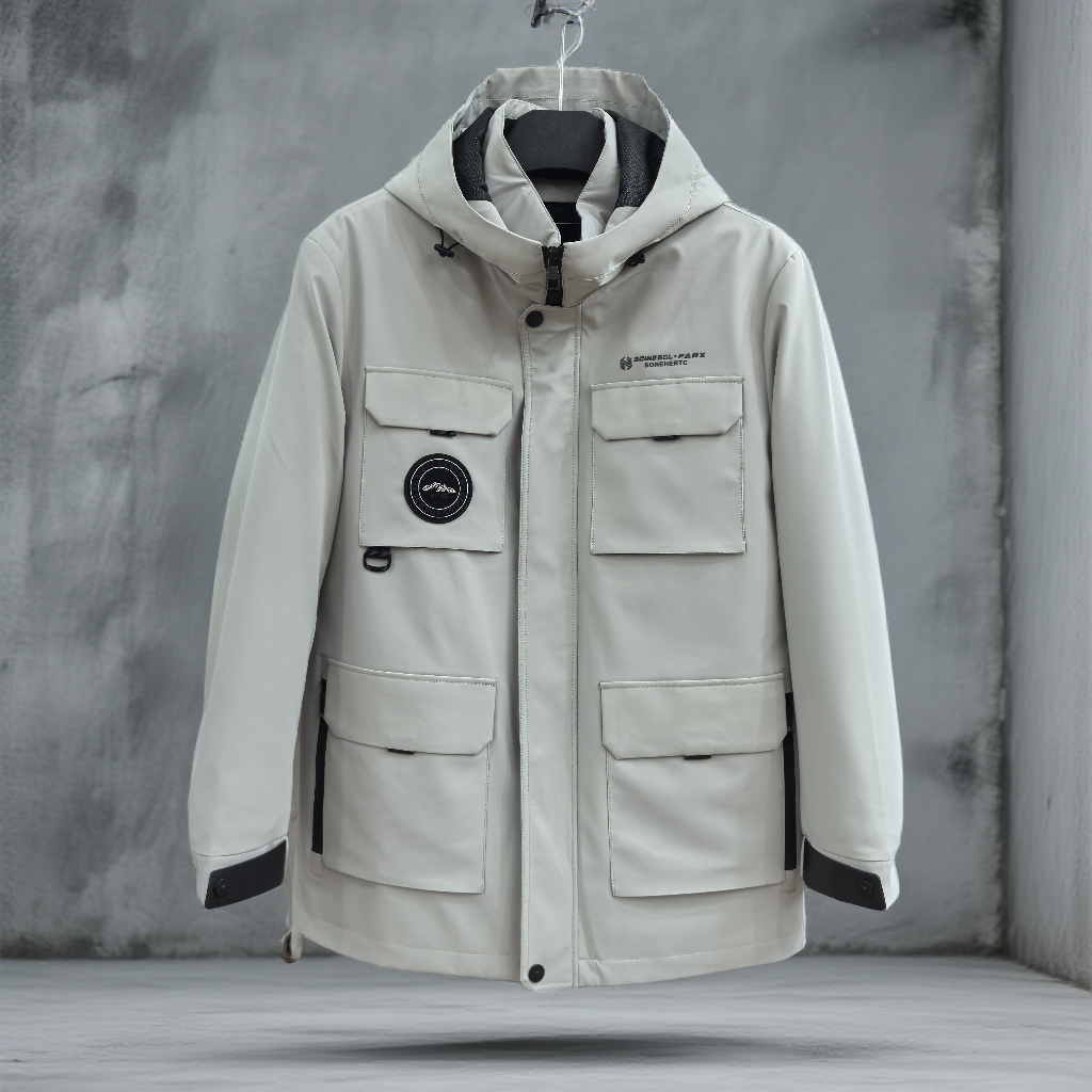 《盛鑫服饰》99523男士貂内胆加羽绒活里活面派克服时尚保暖大码