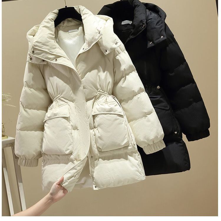 波司登2023冬季新款羽绒羽绒服女韩版时尚收腰显瘦棉衣加厚棉袄外