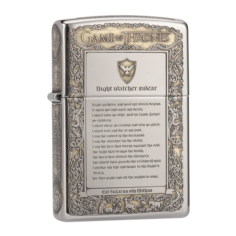 ZIPPO/之宝打火机冰与火之歌权力的游戏官方正品送男生礼物