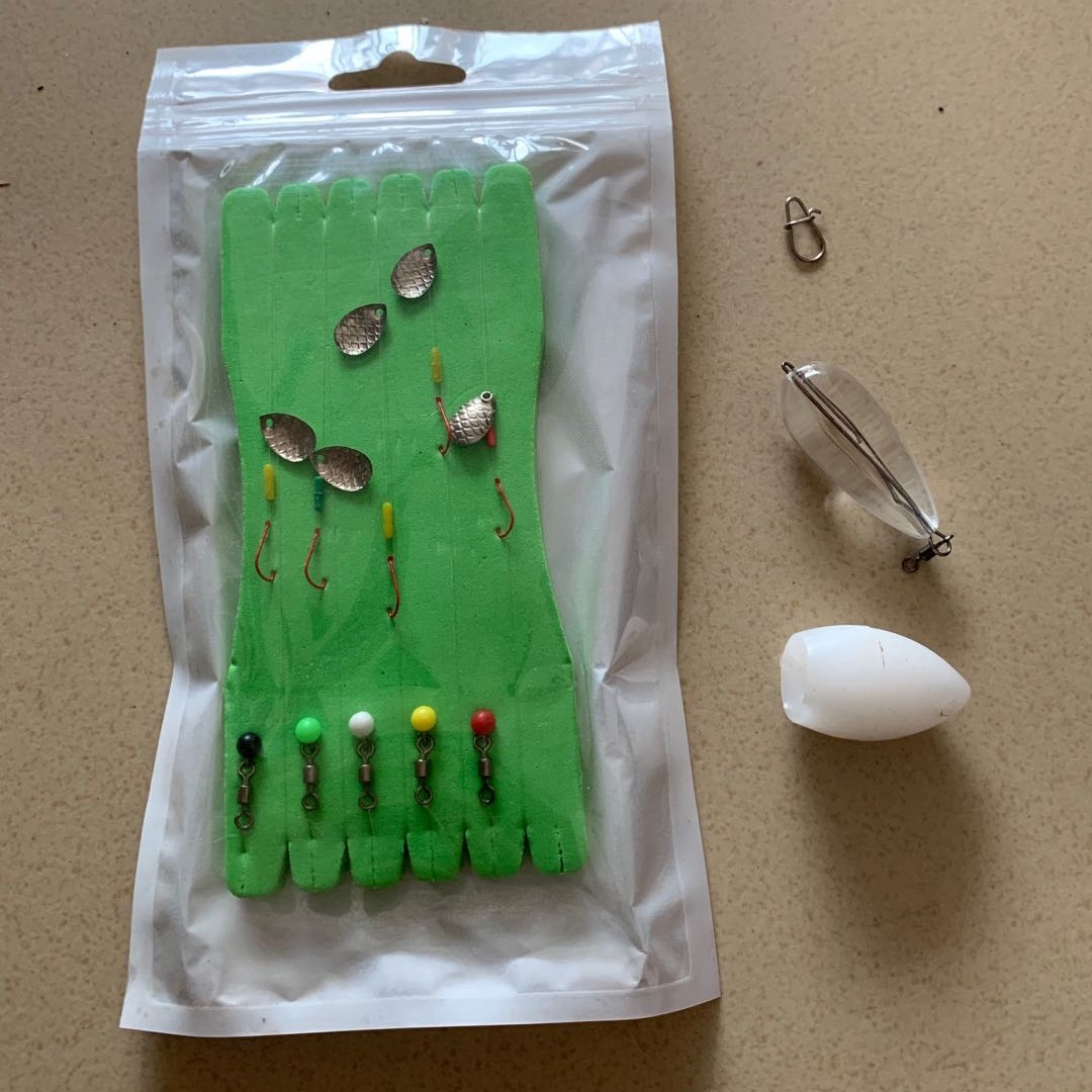 莫之路，微物白条马口专用亮片飞蝇2种款式主线碳线款垂钓碳钢