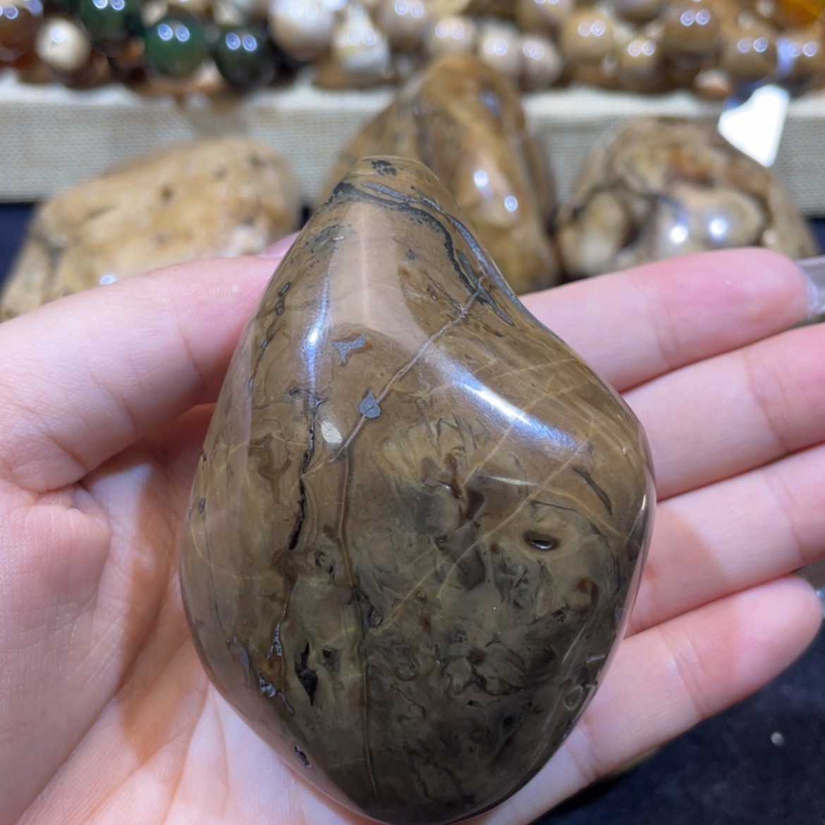 【闪购商品】定制琥珀油根手把