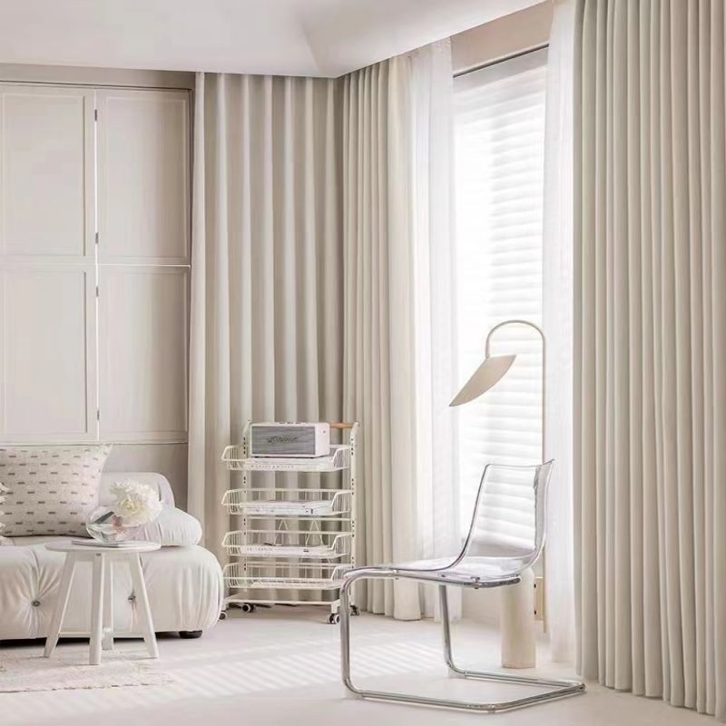 鑫彩和2025新款浪漫烟花雪尼尔客厅卧室高档遮光窗帘