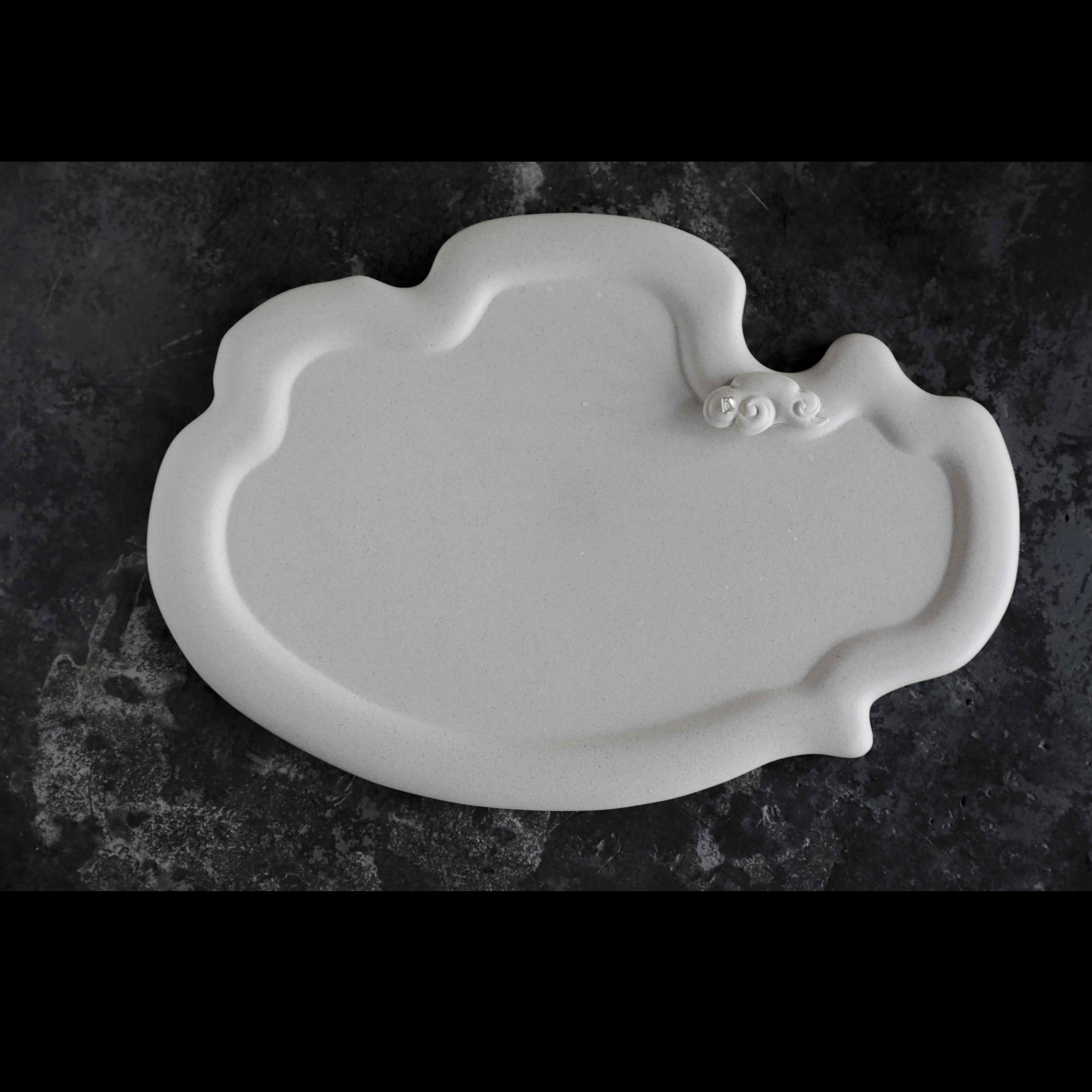 「观自在茶盘」 白段泥 简约干泡台茶桌禅意茶器茶具极简奶油风