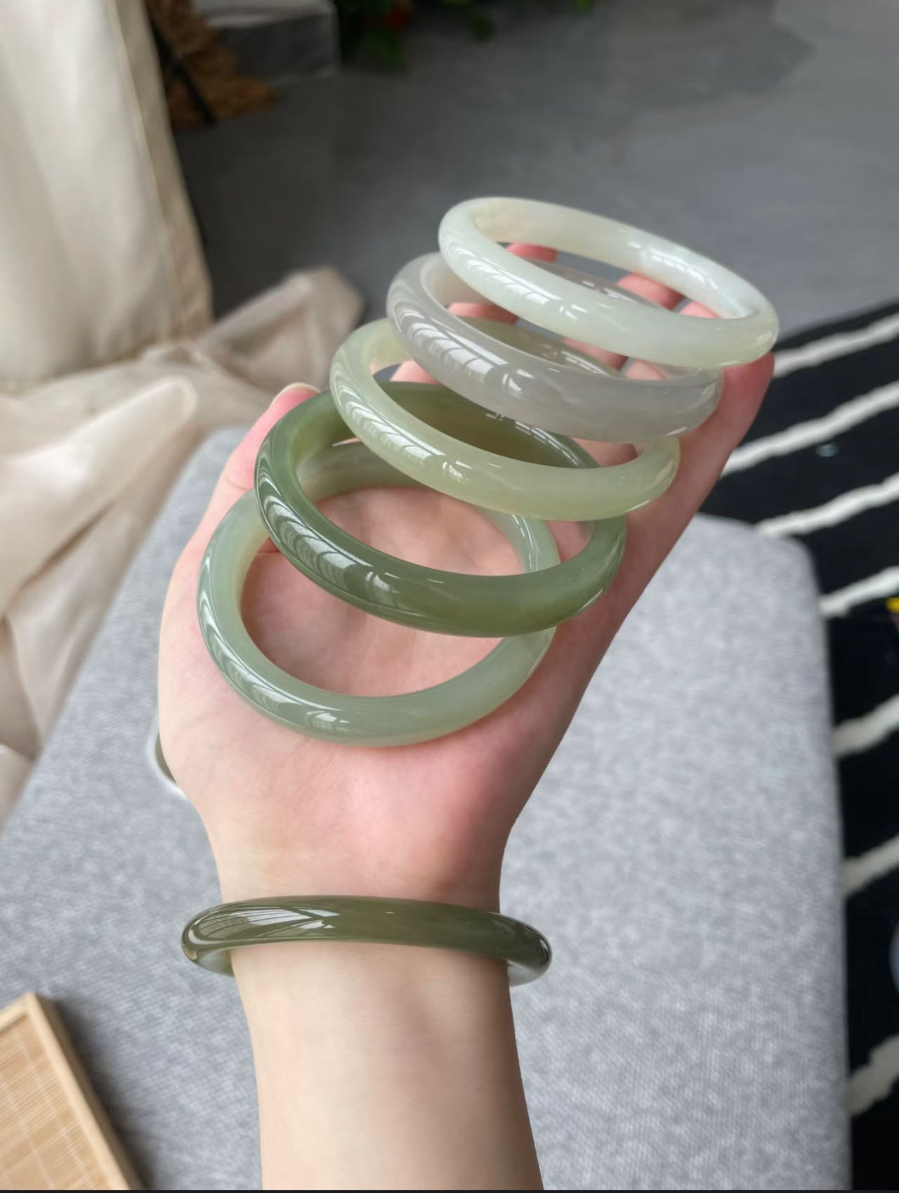 和田玉手镯圈口测量专用直播专用拍一发一多样发货拍下图片发客服