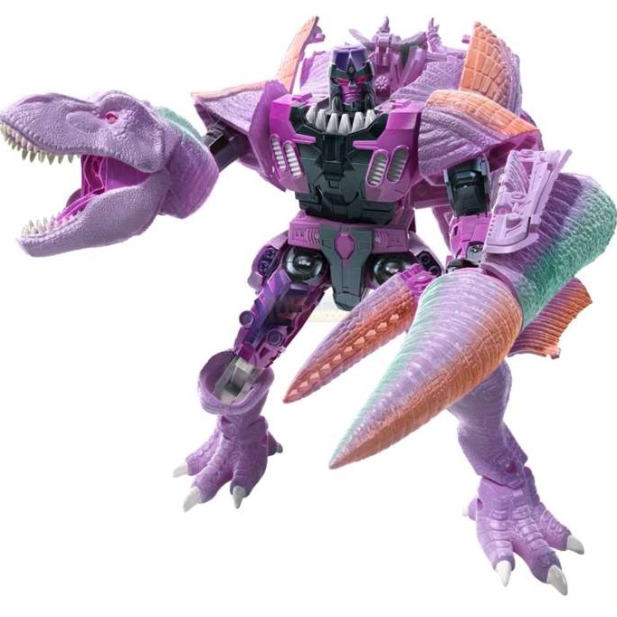 孩之宝变形金刚王国霸王龙威震天变形金刚之超能勇士兵人手办