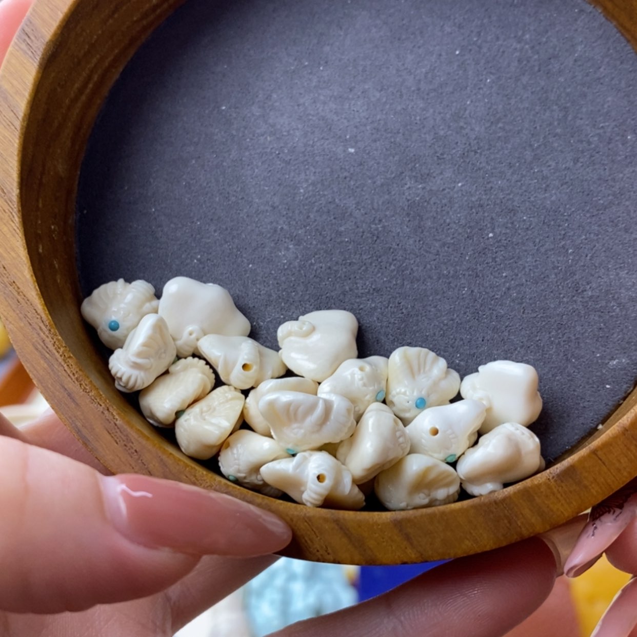 【闪购商品】白玉菩提把件象神背云尺寸13+挑其中一颗发货