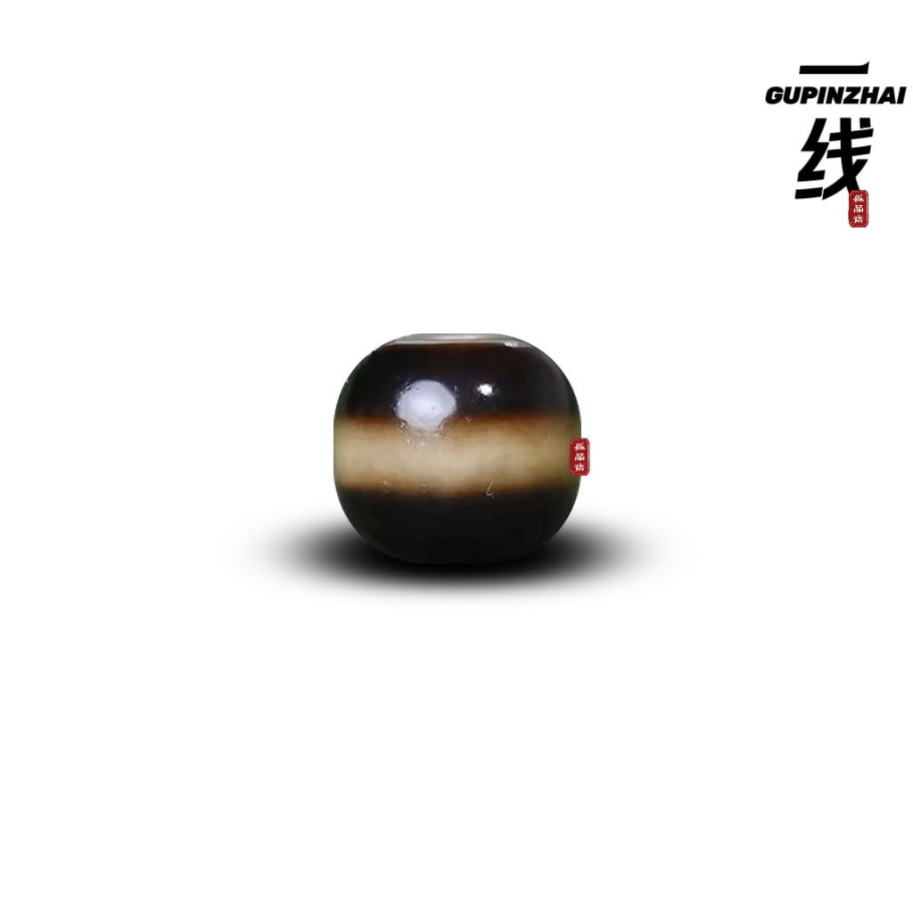 GUPINZHAI·天珠一线玛瑙老型珠精品珠宝天然原矿手工菩提手串配饰