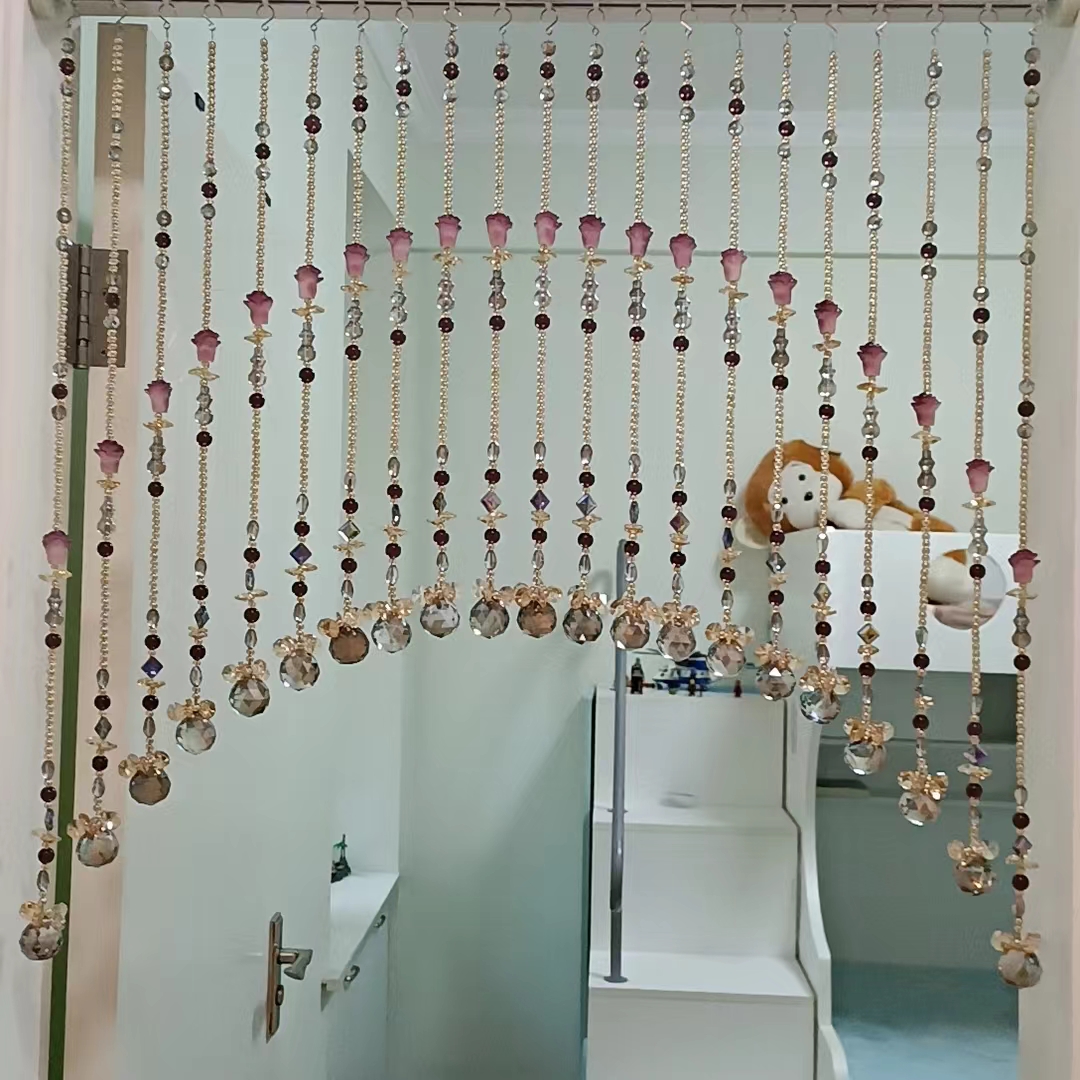 0011珠帘炫彩一帆风顺福禄生财阳台卧室卫生间隔断帘