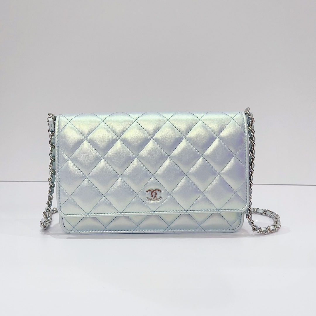 99新 Chanel/香奈儿 蔚蓝/人鱼姬炫彩 发财包 woc