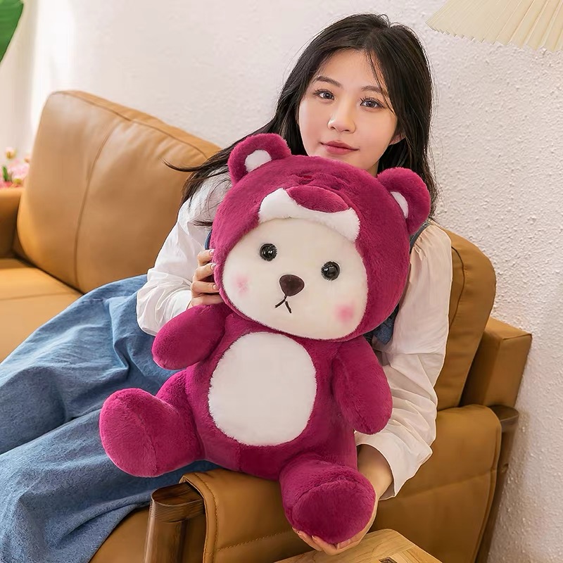 1可爱变身小熊布娃娃毛绒玩具 