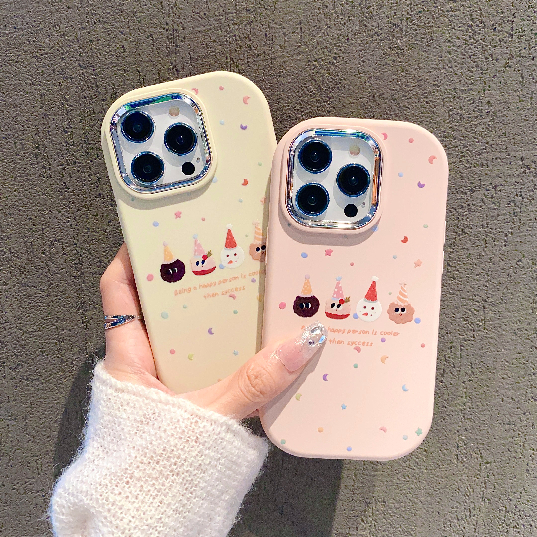 雪人小胖妹苹果15plus手机壳iPhone14promax/13/12/11/8/7/xsmaxe