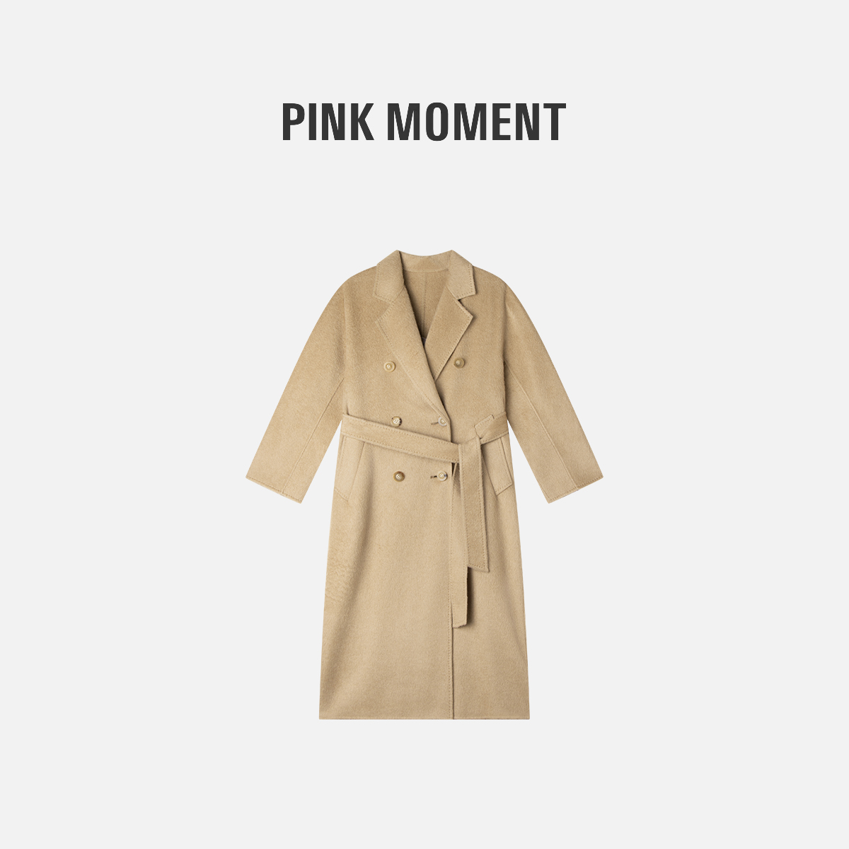 PM “温柔驼色” 气质驼色大衣外套 NC1C0365