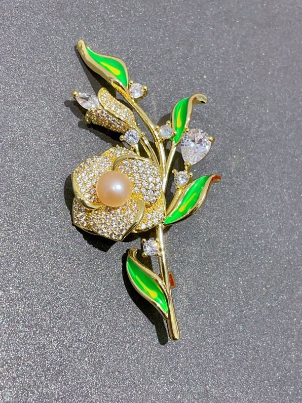 国风精致微镶复古新娘别针配饰