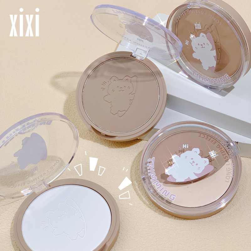 xixi摩登单色修容盘哑光高光面部提亮一体盘脸部自然阴影D-461