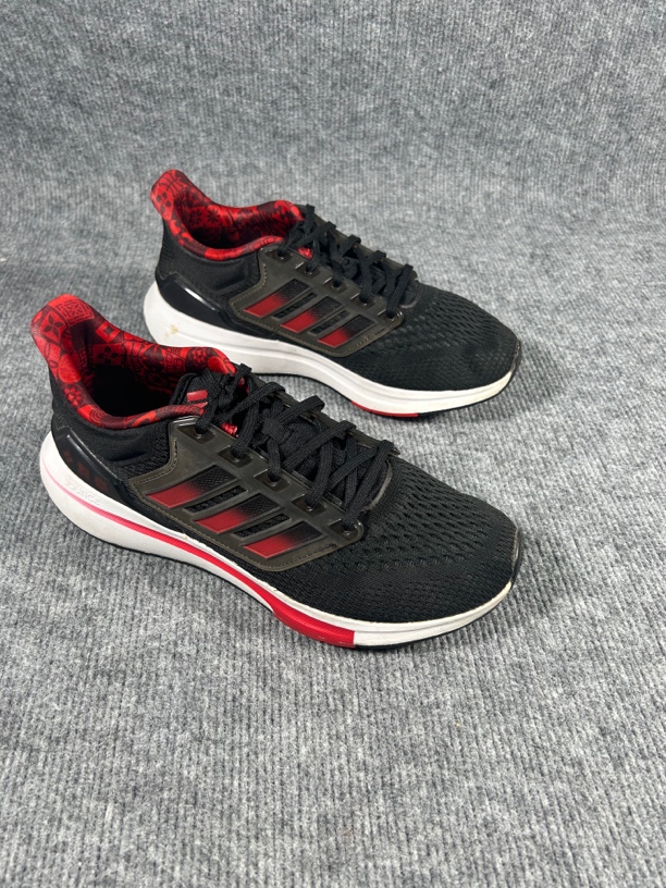 40码250/adidas  网布防滑耐磨 低帮 休闲跑步鞋 男款 黑红