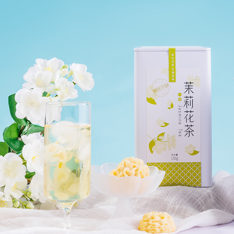 汉口老品牌茉莉花茶优选春茶原料香气醇正滋味鲜爽唇齿留香工艺