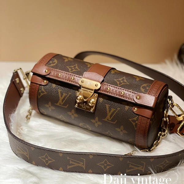 大吉中古/lv路易威登老花trunk巴比龙斜挎包