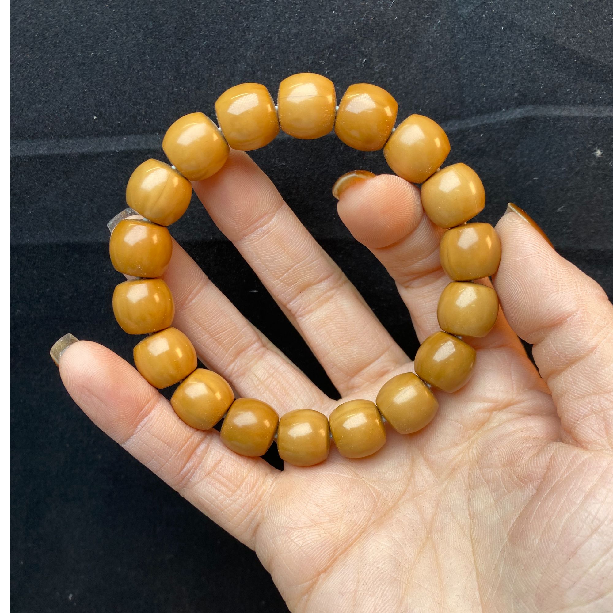 【一沐文玩】微瑕猴头核桃手串大直切