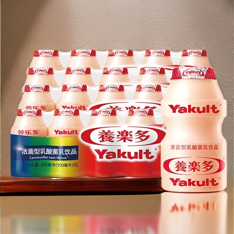 养乐多Yakult活性乳酸菌100ml瓶装原味0脂肪酸奶饮品新鲜营养