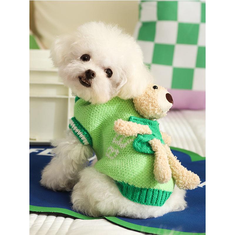 狗狗衣服冬天可爱春季比熊春秋款博迪小型犬春款宠物毛衣