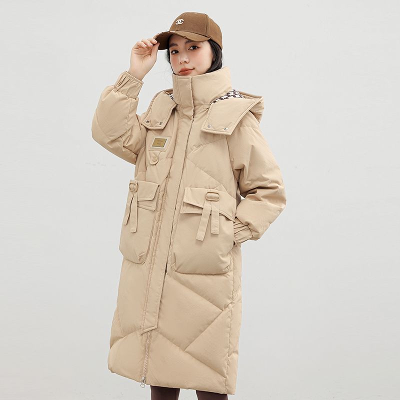 波司澄羽绒服韩版羽绒棉服女中长款冬季2023年新款爆款百搭面包服