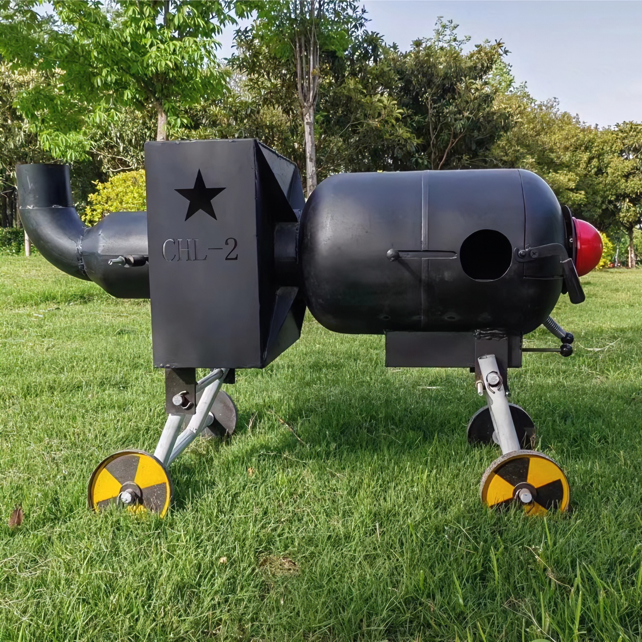 小男孩无烟气化炉安全环保高效散热