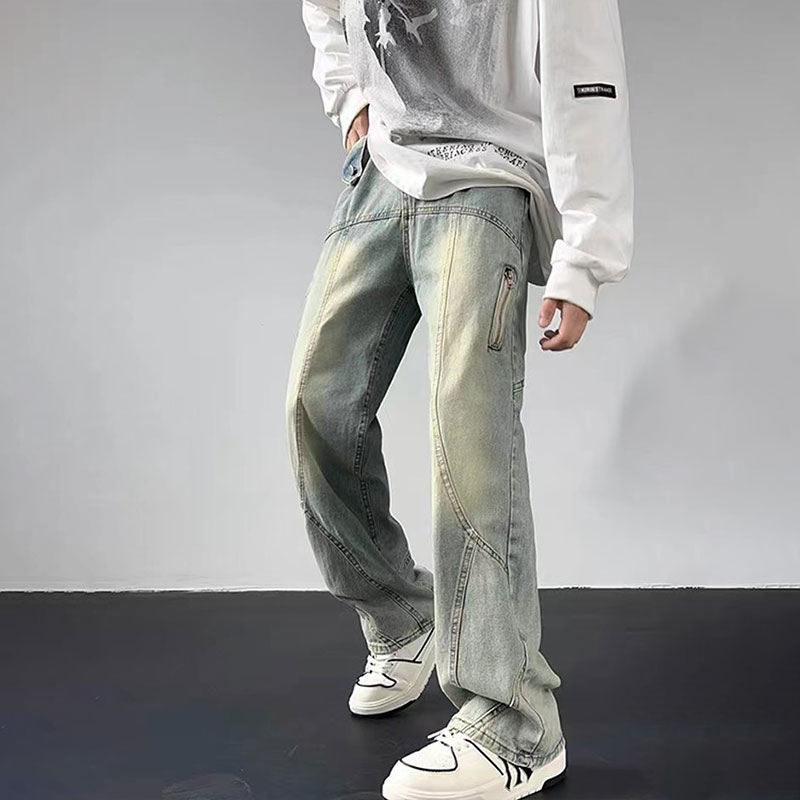 新款衬衫男士外套春秋季港风工装潮牌宽松衬衣高级休闲秋装上衣