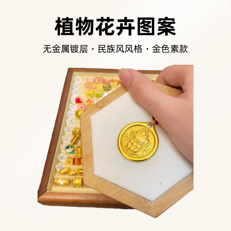 合金吊坠 中式民族风黄财神吊坠金色饰品毛衣链挂坠民族风坠饰