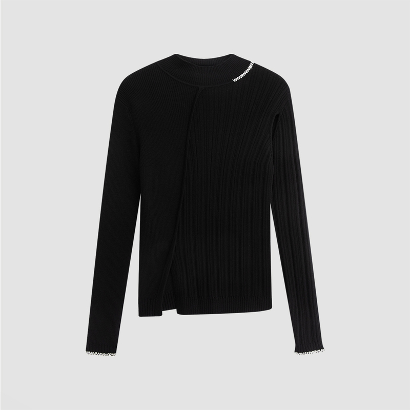 1011【赵老板专属】播小众修身别致内搭毛衣BDQ4SD1011