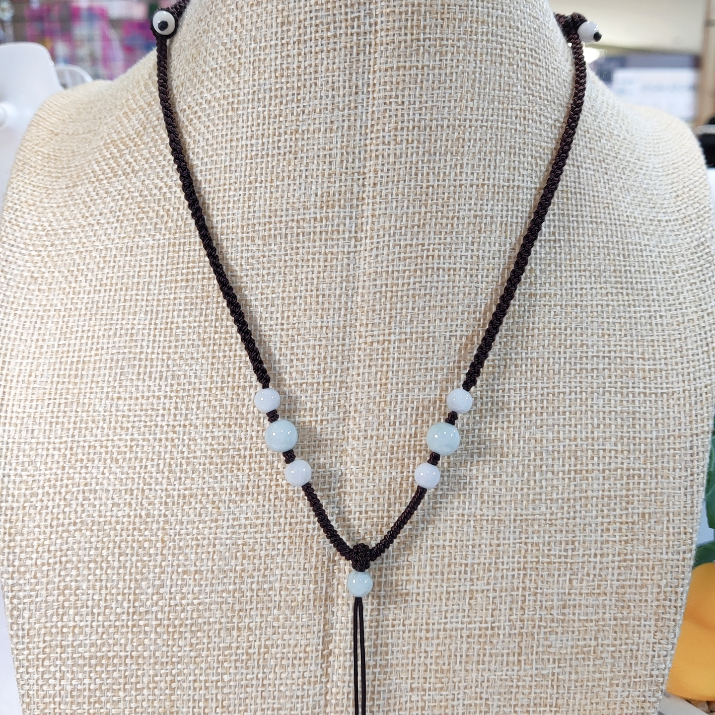 布艺  纯手工编织玉绳子简约百搭满编调节款吊坠绳子