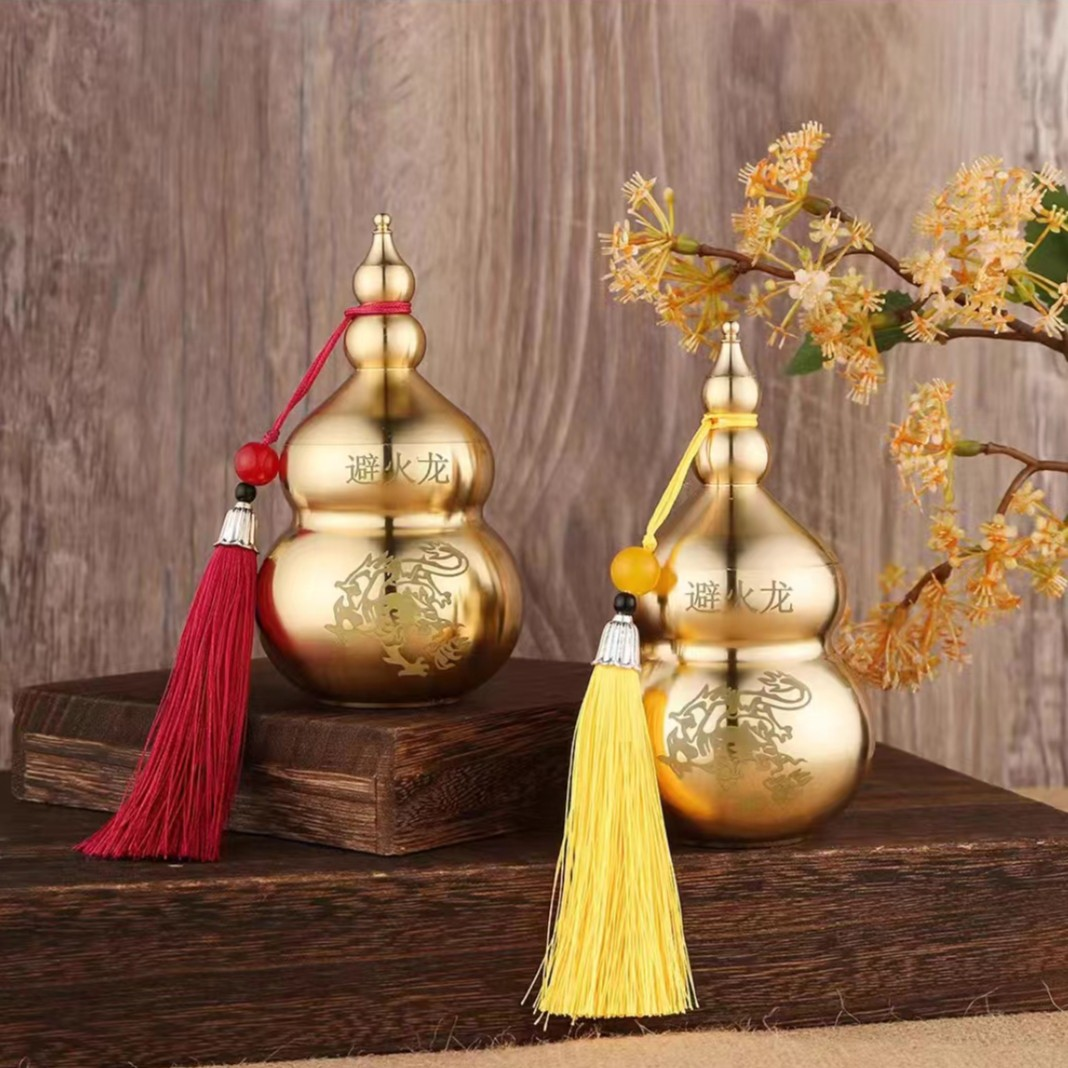 避火龙葫芦瓶厨房在西北角摆件乾位火烧天门纳财化解男主天门之火