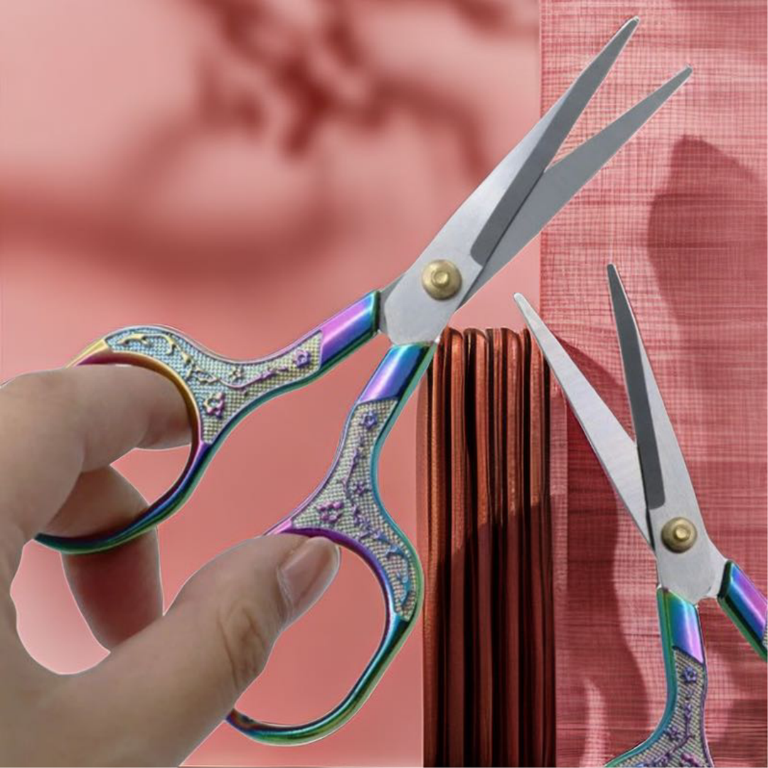 复古茶具茶器茶叶包装茶艺剪刀小泡袋开封器刺绣仙鹤功夫茶道配件