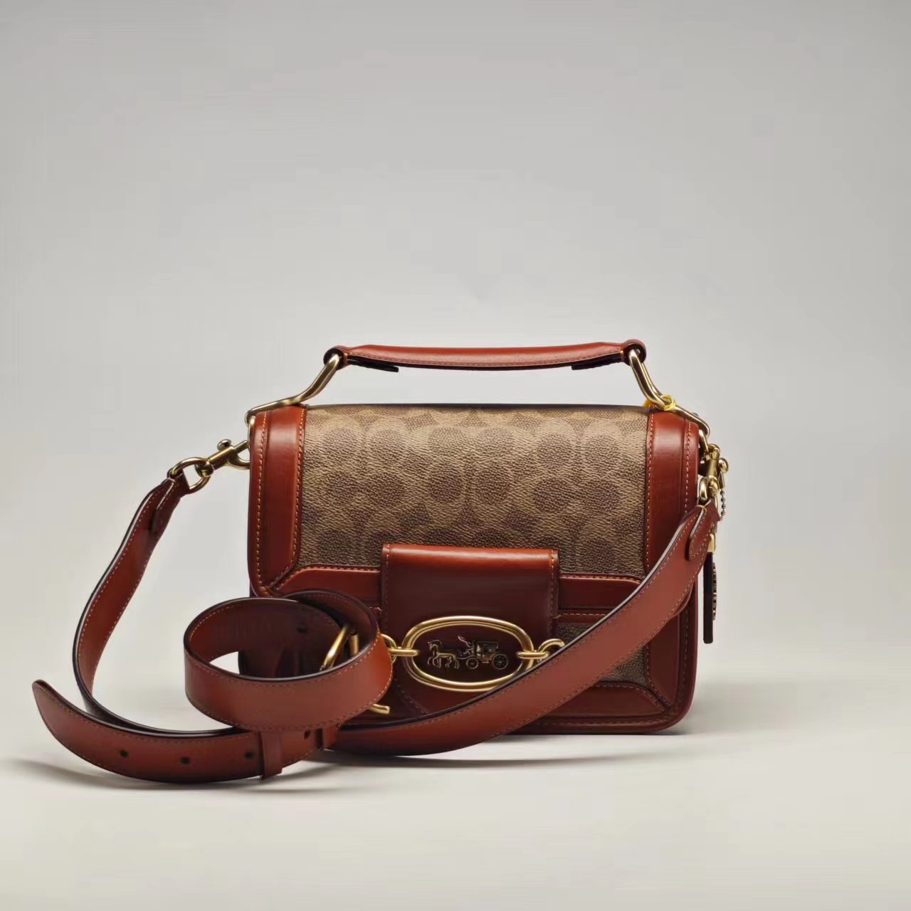 99新 COACH/蔻驰 ONCE现代休闲轻奢百搭时尚托特包