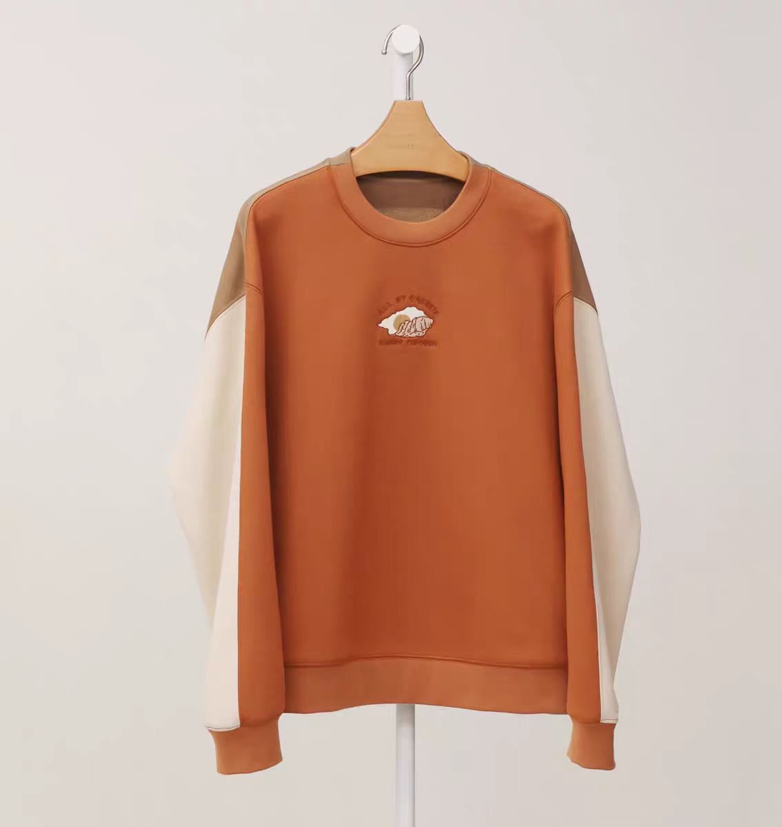 圆领长袖宽松休闲卫衣潮流百搭上衣