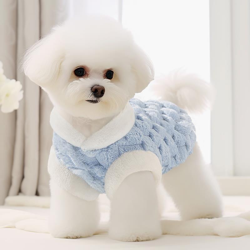 狗狗宠物衣服秋季保暖马甲比熊小型犬狗背心吉娃娃小体泰迪博美