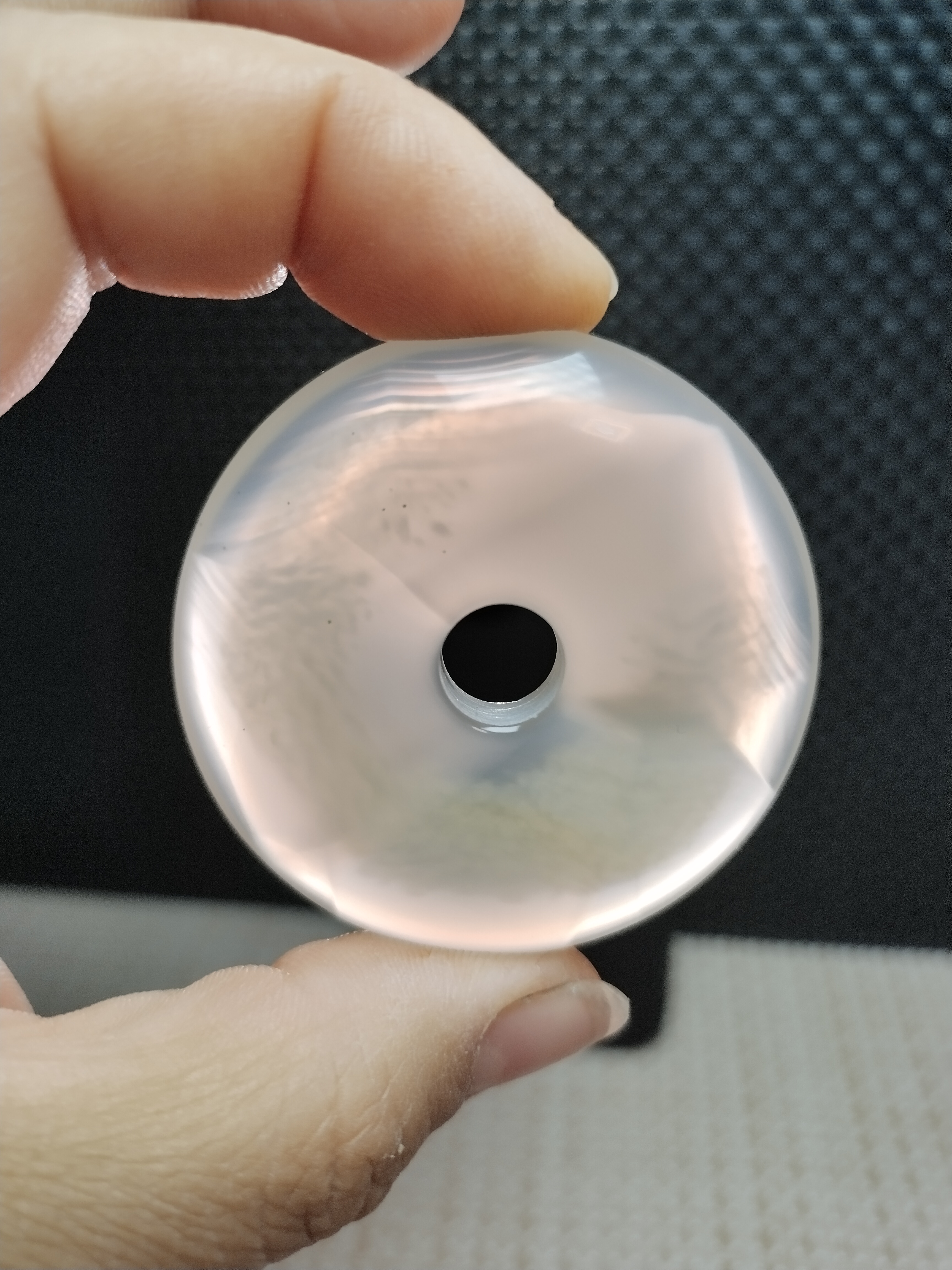 海洋玉髓彩虹平安扣