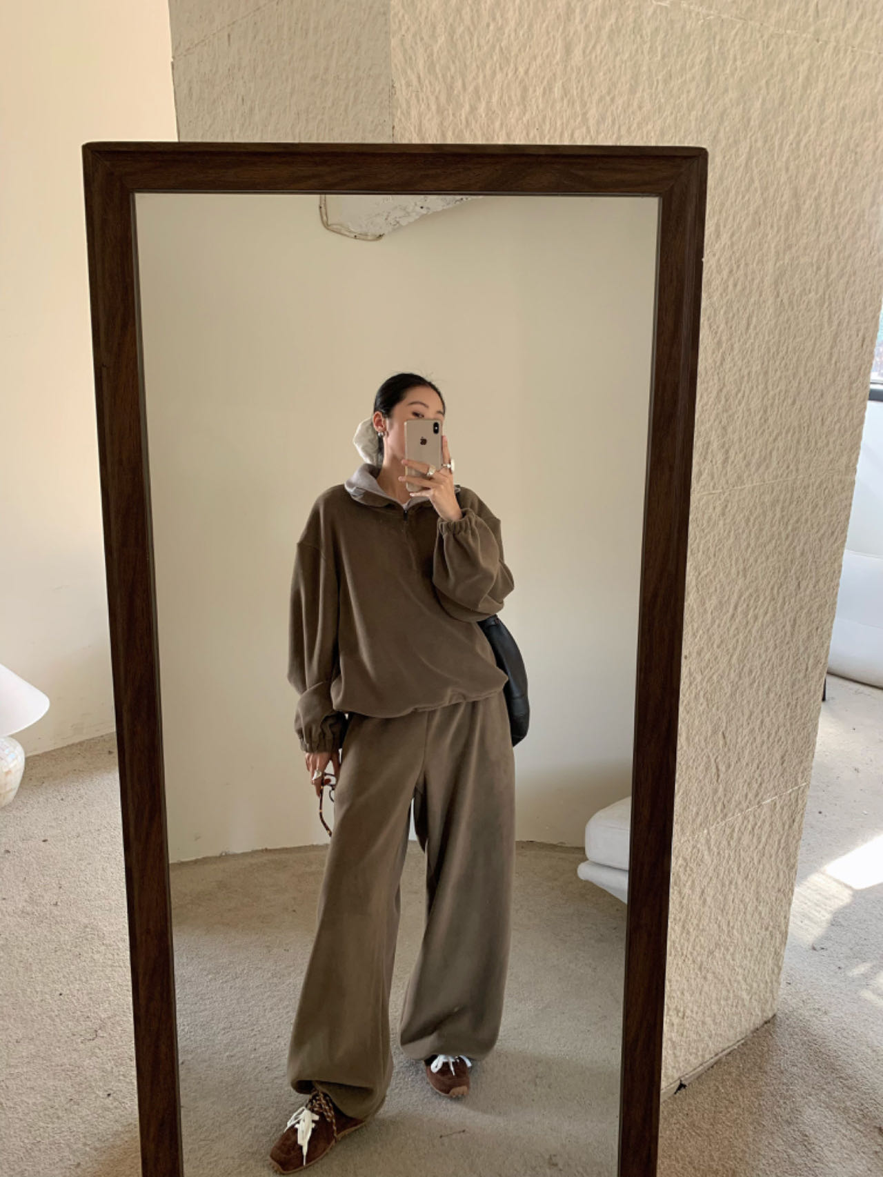 【福福!NO!NO!NO!】定做摇粒绒 0️⃣重力橡筋腰卫裤 6C396