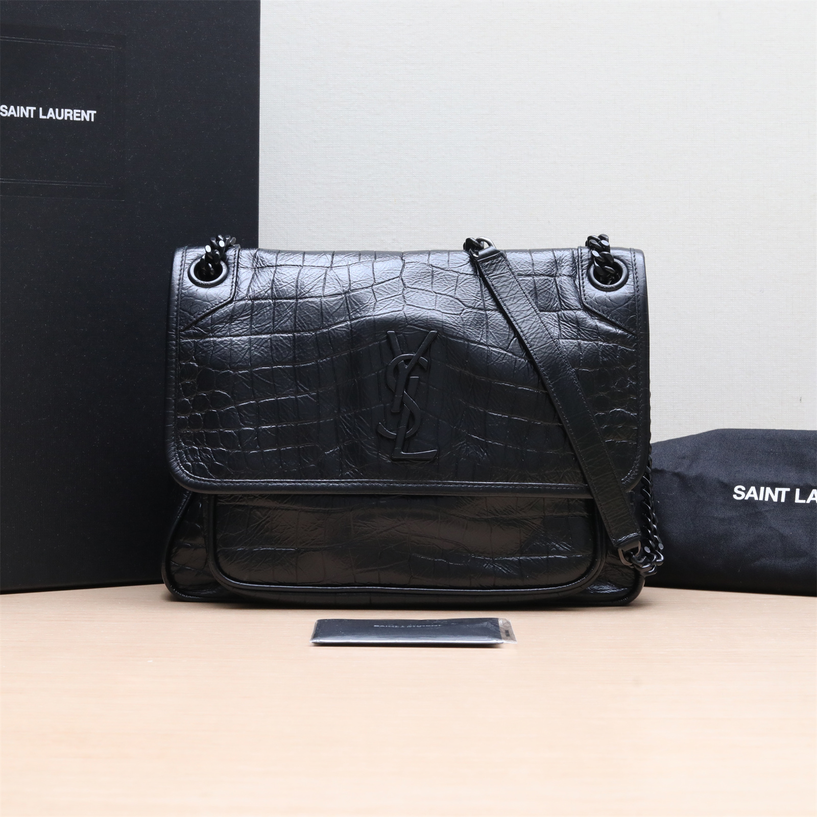 99新 YSL/圣罗兰 小花姑姑P224930970Niki 中号 肩包