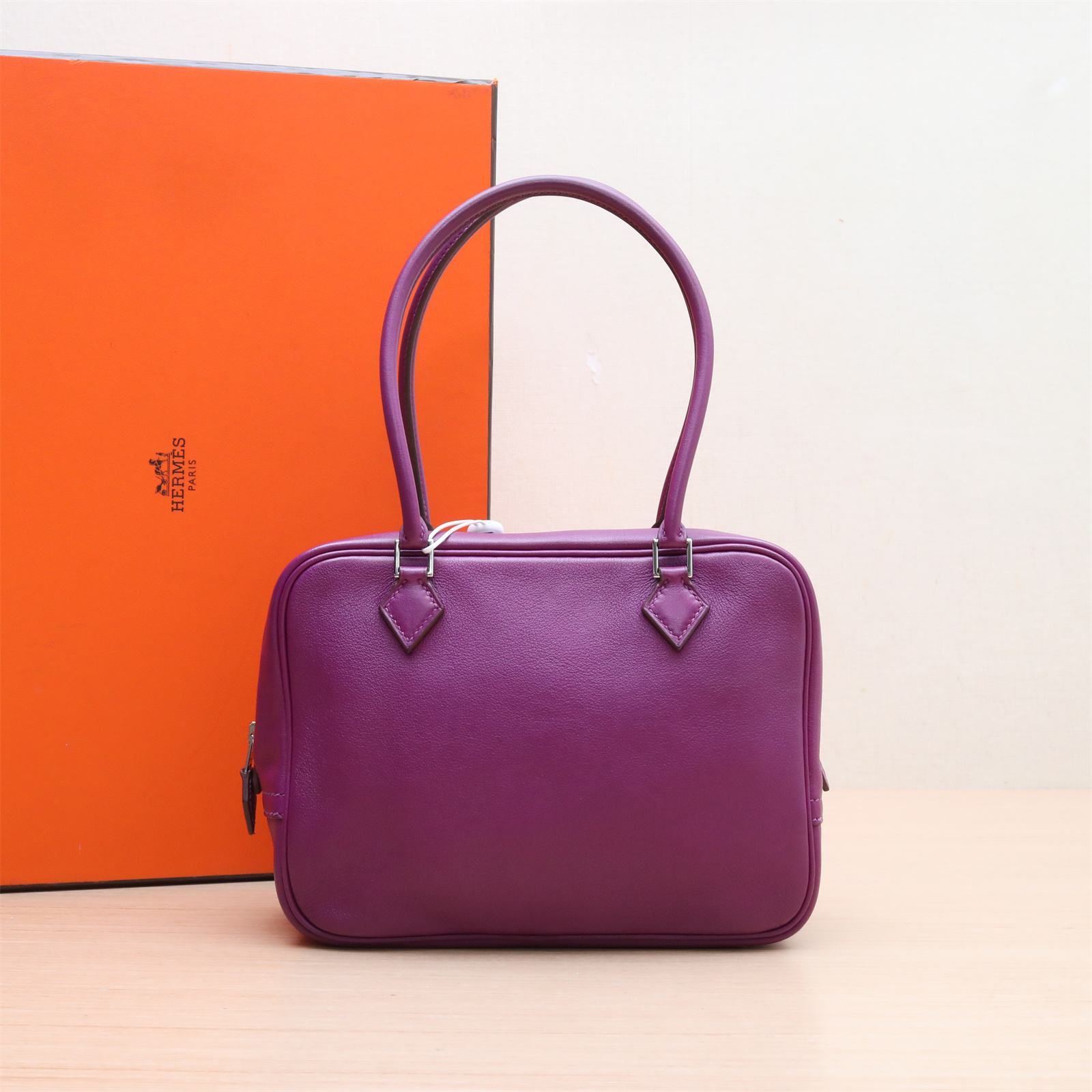 95新 Hermes/爱马仕 黑黑精选 P234035799Plume迷你 手提包