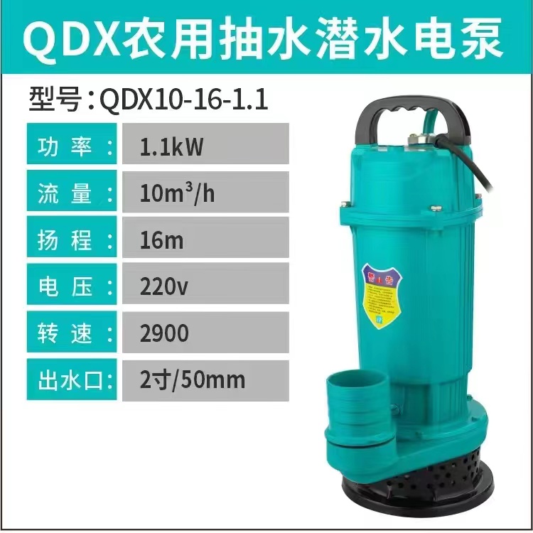 1100w大功率2寸耐用抽水潜水大电泵220v